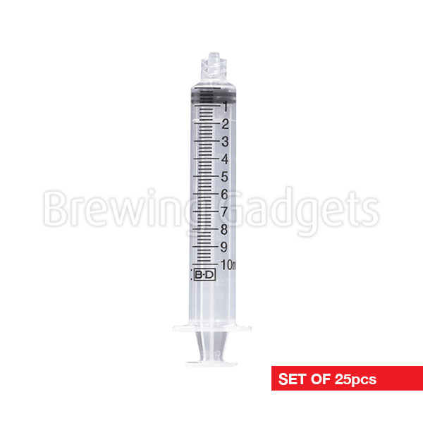 VST Luer-Lock Syringe 10ml – 25pcs/pack - Brewing Gadgets